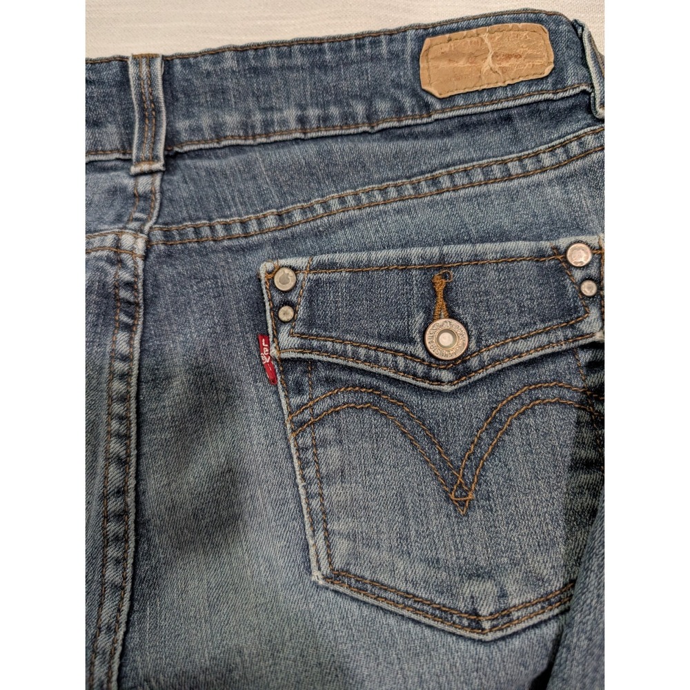 Levis 526 Jeans Womens Slender Bootcut Denim Flap Pocket Size 6S/C - Picture 2 of 13